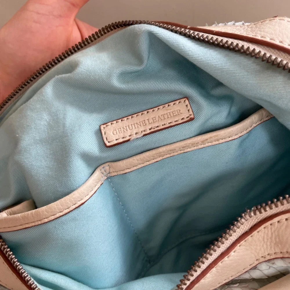Cynthia Rowley Mint Green Scales Leather Satchel Crossbody Bag with‎ Tassel